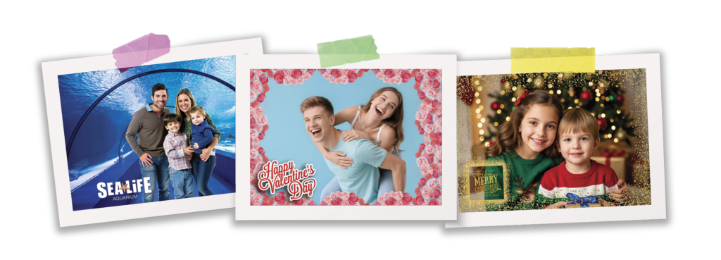 Collage Fotos Aquarium, San Valentin y Navidad